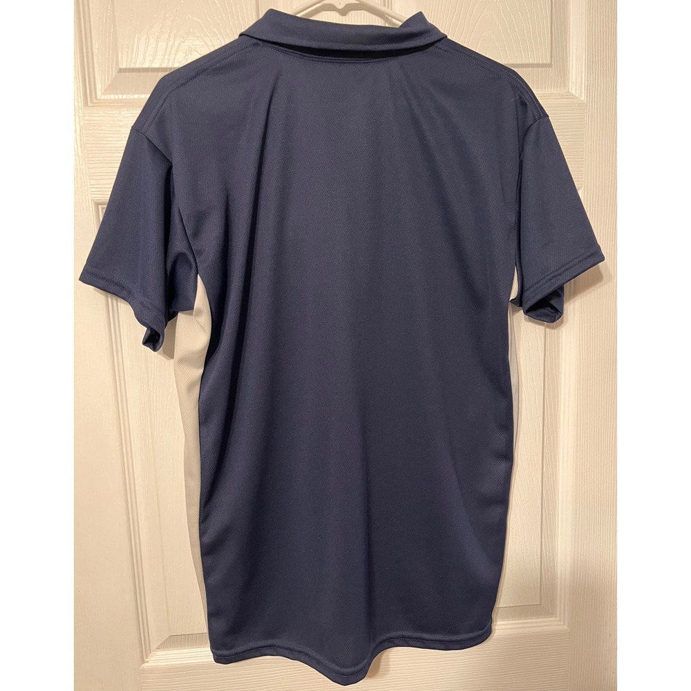 JWM US Navy Performance Golf Shirt Mens Large Blue White Polo Made in USA NWT - Picture 5 of 6
